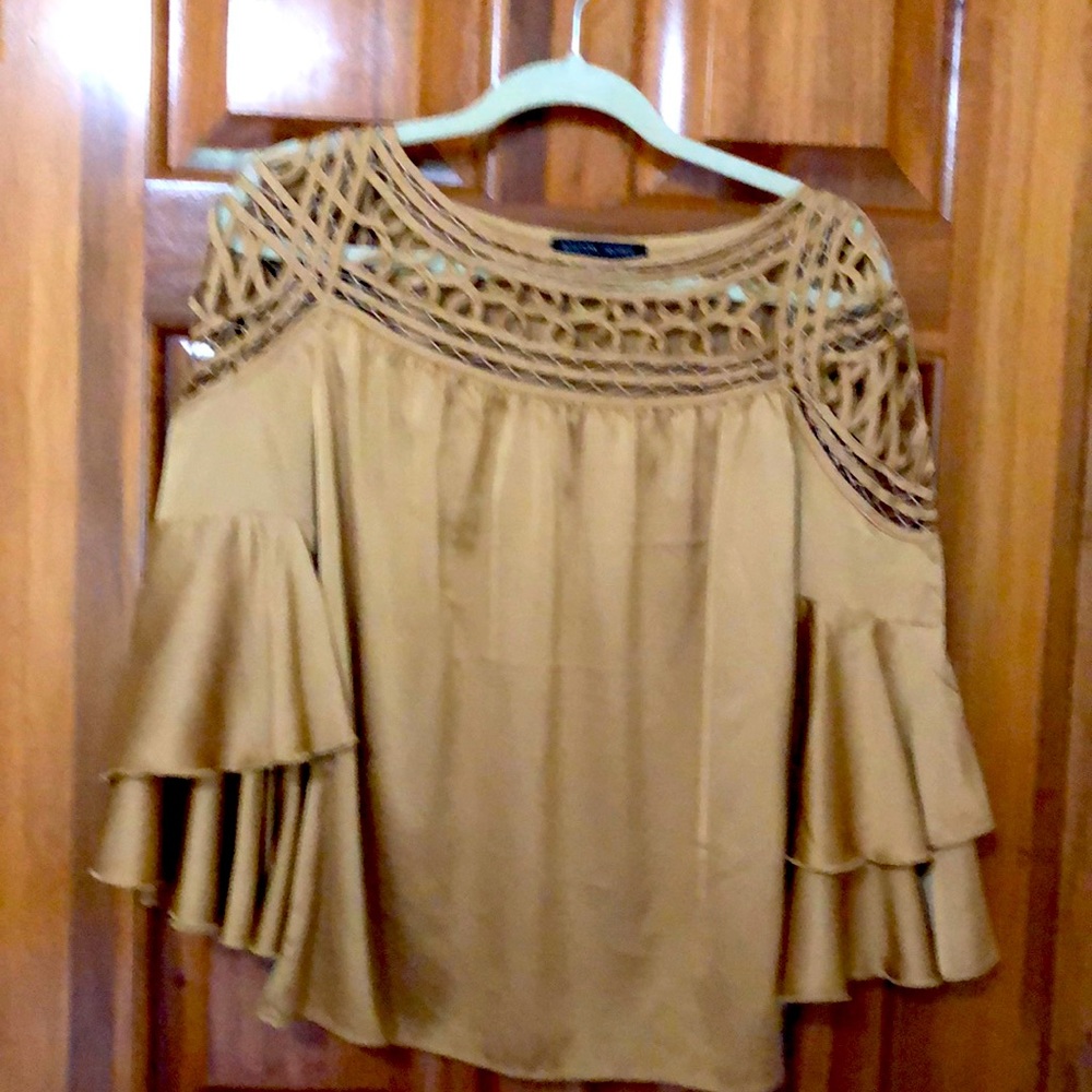 Gold Holiday Top